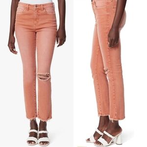 Sam Edelman NWT High Rise Slim Straight Ankle Rust Size 27